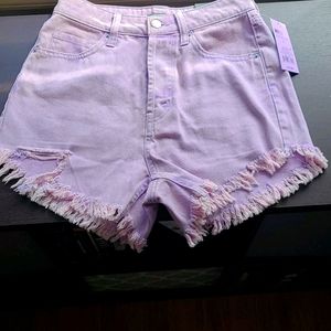 NWT High Waisted Lavender Denim Wild Fable Shorts